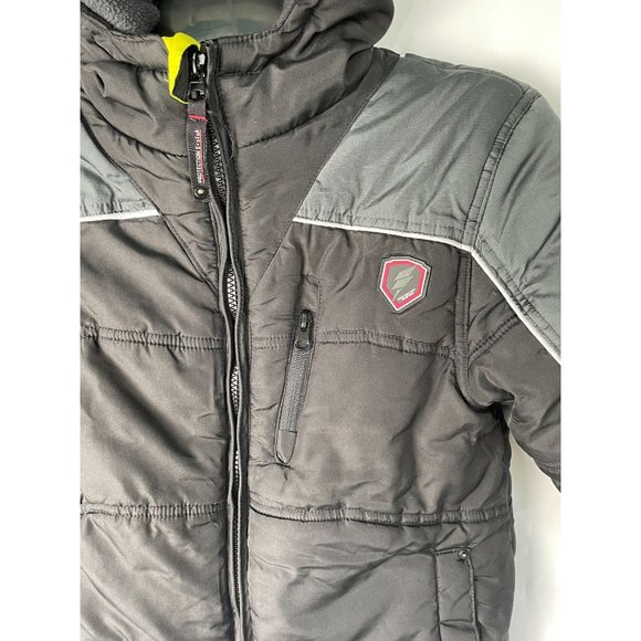 BOYS PROTECTION SYSTEM Kids hooded winter jacket, full zip, Small - Picture 4 of 7